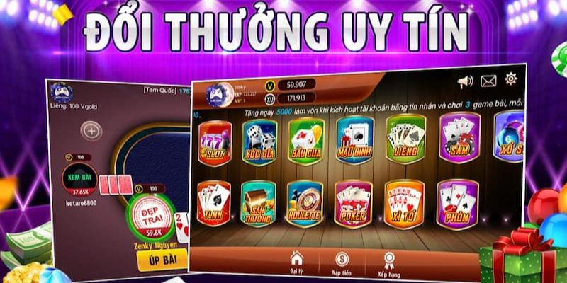 Sảnh game bài đổi thưởng thỏa mãn đam mê